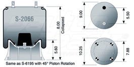 Air Spring - Rolling Lobe S-2066 9082 B2066 B-2066