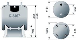 Air Spring - Rolling Lobe S-3467 9122 B3467 B-3467