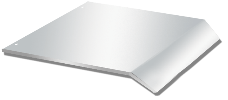 Freightliner DECK PLATE 35"X29" REAR - SMOOTH STAINLESS W/LIPS