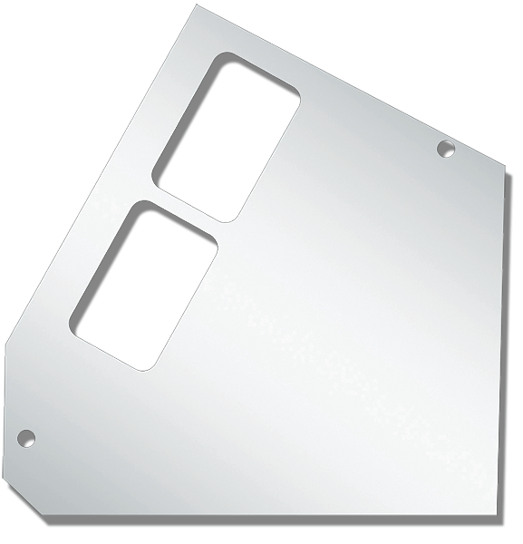 Freightliner FL CLASSIC/FLD CENTER DASH RIGHT SIDE TRIM W/ 2 VENT HOLES