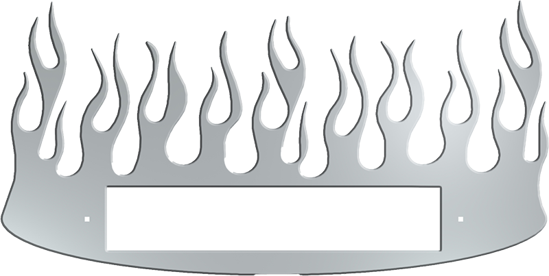 Kenworth KW EMBLEM ACCENT OVAL W/ UPWARD FLAME