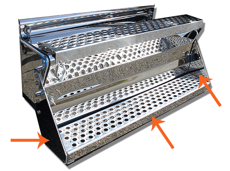 Kenworth KW - BATTERY BOX STEP HIGHLIGHTS - 2014 W900 5PCS.