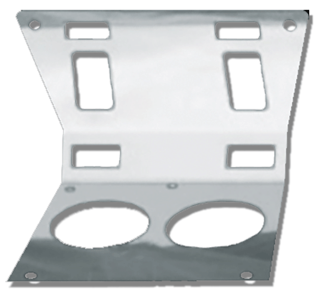 Kenworth KW-CENTER CONSOL MAP LIGHT TRIM W/SWITCHES - 2004 & OLDER