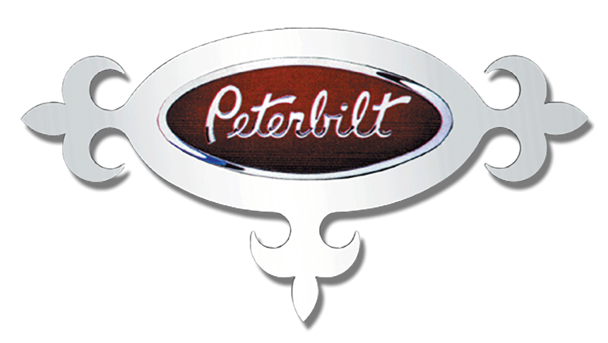 Peterbilt EMBLEM ACCENT PB - OVAL - W / SPADES- PR