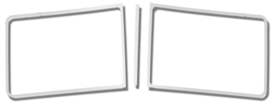 Peterbilt PB WINDSHIELD TRIM 5 PC - STANDARD 430 Stainless