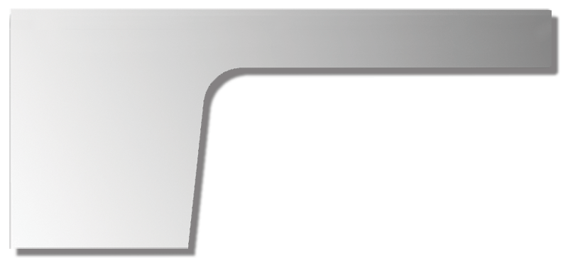 Peterbilt PB CAB & WIDE REPLACEMENT PANEL - ONE PIECE - WRAP - 379 - 6" - BLANK