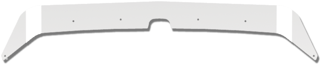 Peterbilt PB BUG SHIELD - STAINLESS - 384