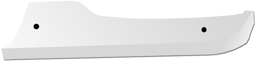 Peterbilt PB 389 FENDER SUPPORT COVER - FRONT