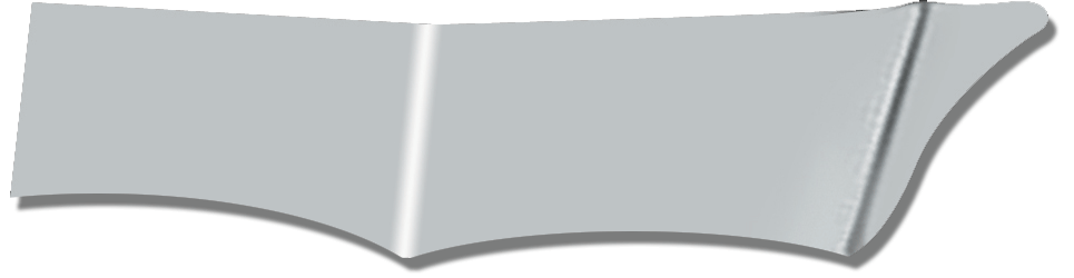 Peterbilt PB - 13" WICKED GANGSTER VISOR - FITS ANY - 370 SERIES & 380 SERIES