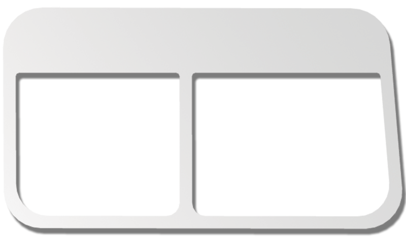 Peterbilt PB 70" SLEEPER WINDOW TRIM - LOWERED LOOK PR