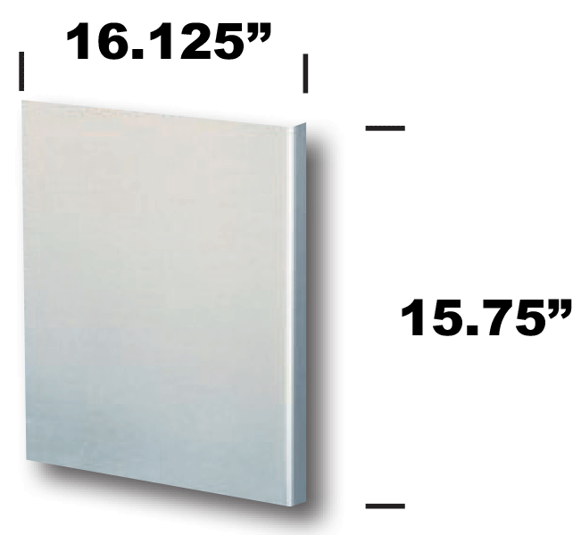 Peterbilt REFRIGERATOR DOOR COVER - 1 PC - STAINLESS