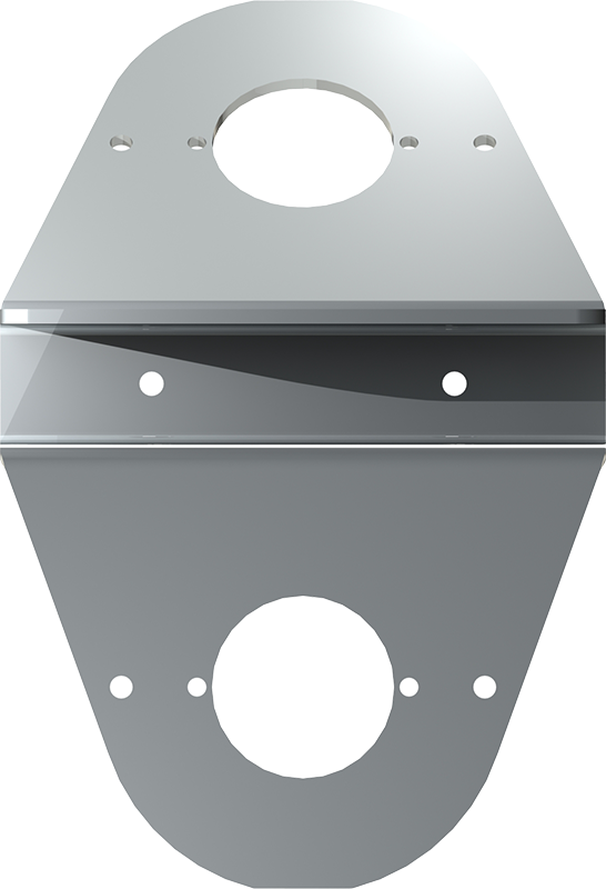 UNIVERSAL UNDER FRAME-MOUNT, WM LIGHT BRACKET (2 PIECE)