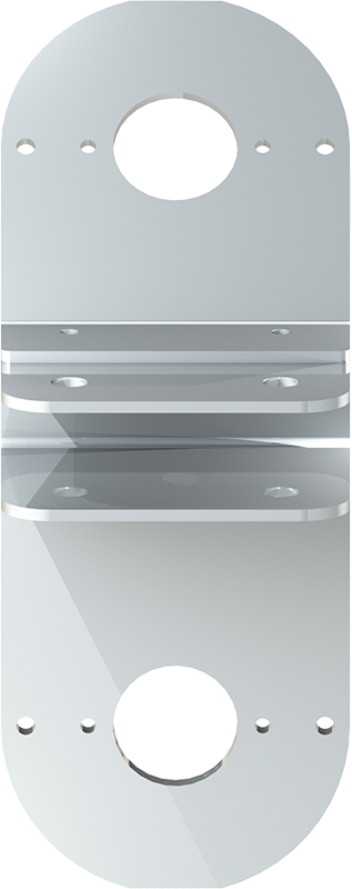UNIVRSL FRAME MNT 2 WTRMLN LGHT BRKT (11GA STAINLESS)
