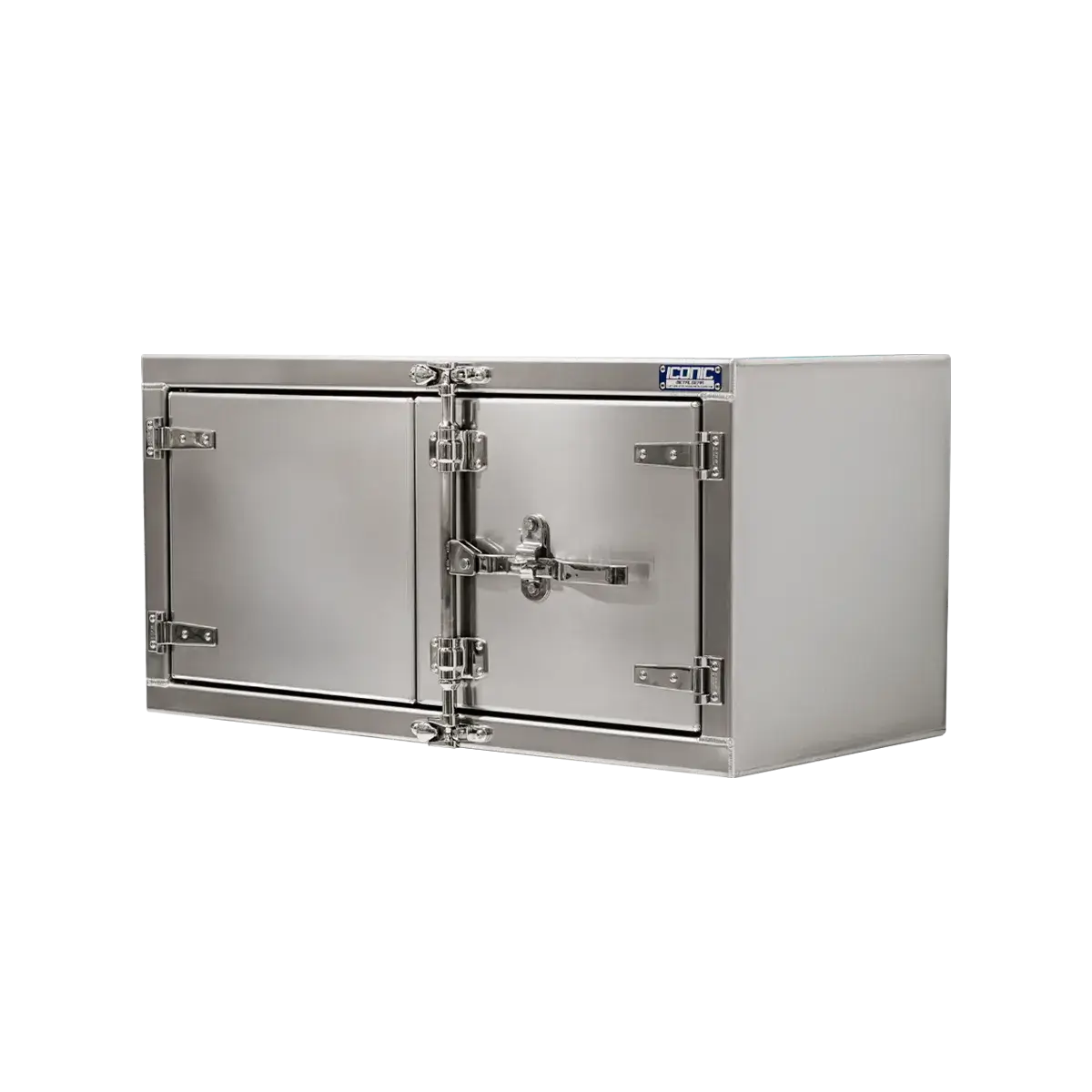 Cam-Lock Box Aluminum Smooth Dual Barn Door 48" Width x 24" Height x 24" Depth