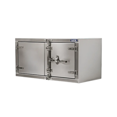 Cam-Lock Box Aluminum Smooth Dual Barn Door 48" Width x 24" Height x 24" Depth