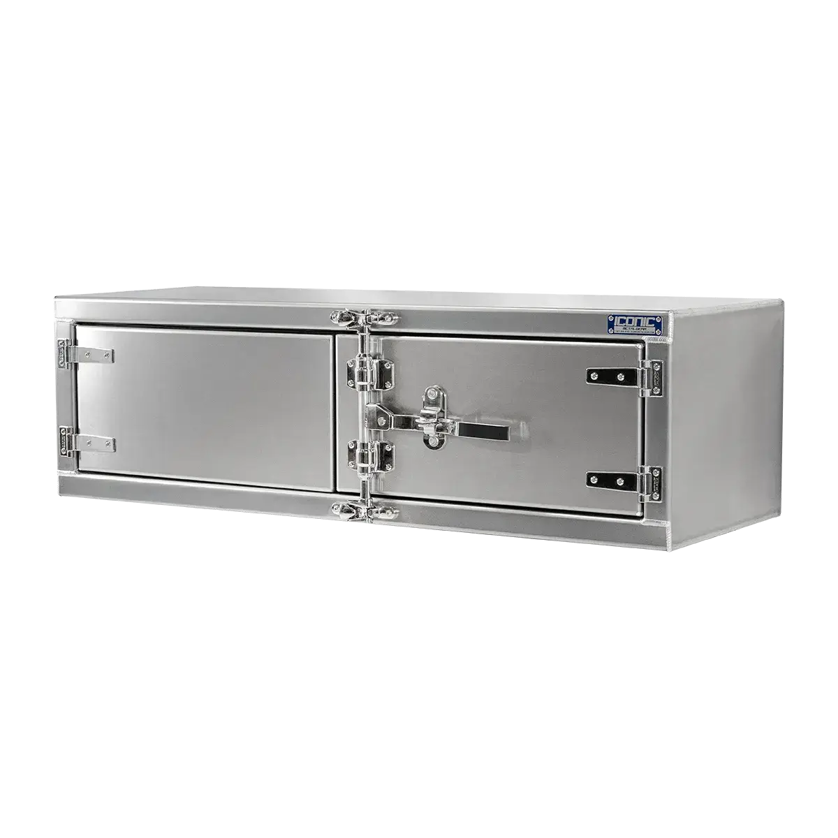 Cam-Lock Box Aluminum Smooth Dual Barn Door 60" Width x 18" Height x 24" Depth