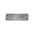 Cam-Lock Box Aluminum Smooth w/Polished Stainless Steel Dual Barn Door 60" Width x 18" Height x 24" Depth