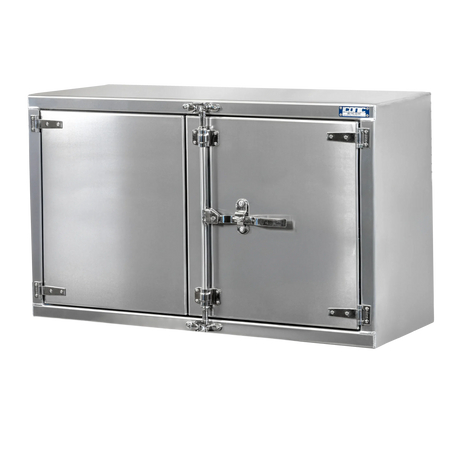 Cam-Lock Box Aluminum Smooth Dual Barn Door 60" Width x 36" Height x 24" Depth