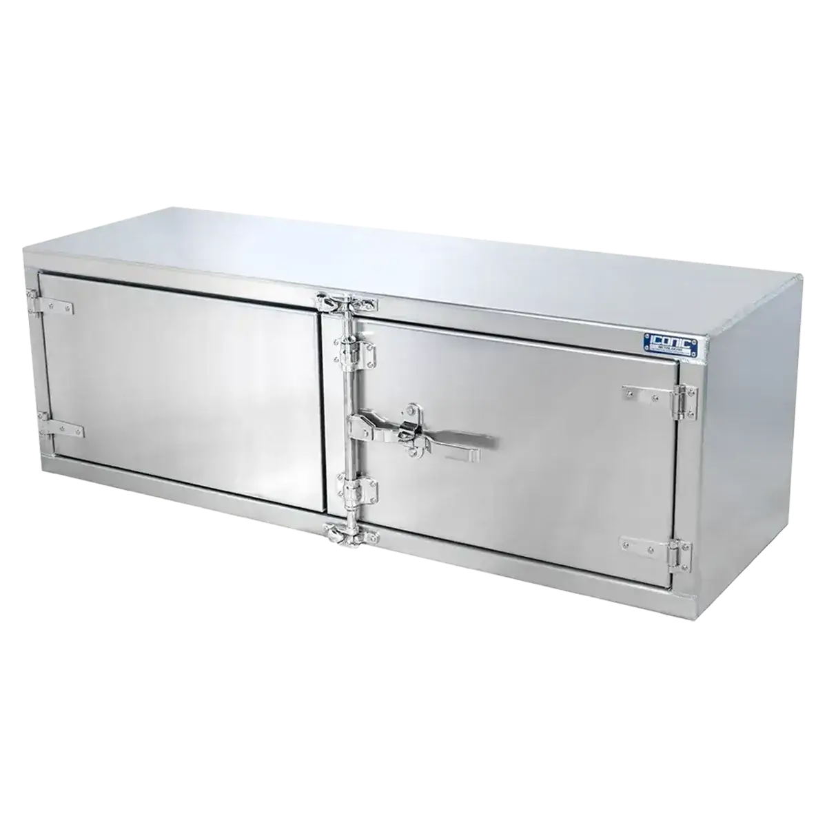 Cam-Lock Box Aluminum Smooth Dual Barn Door 72" Width x 24" Height x 24" Depth