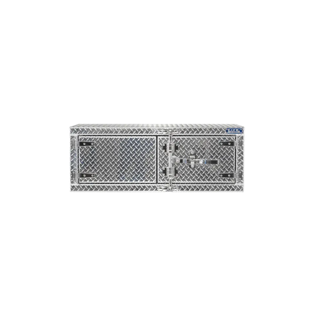 Cam-Lock Box Aluminum Checkerplate Dual Barn Door 48" Width x 36" Height x 24" Depth