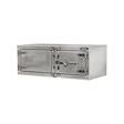 Cam-Lock Box Aluminum Checkerplate Dual Barn Door 48" Width x 18" Height x 24" Depth