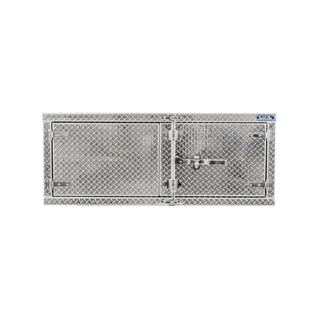 Cam-Lock Box Aluminum Checkerplate Dual Barn Door 60" Width x 36" Height x 24" Depth