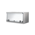 Accessory Roll-Up Door Toolbox, Smooth Aluminum 48" Width x 24" Height x 24" Depth