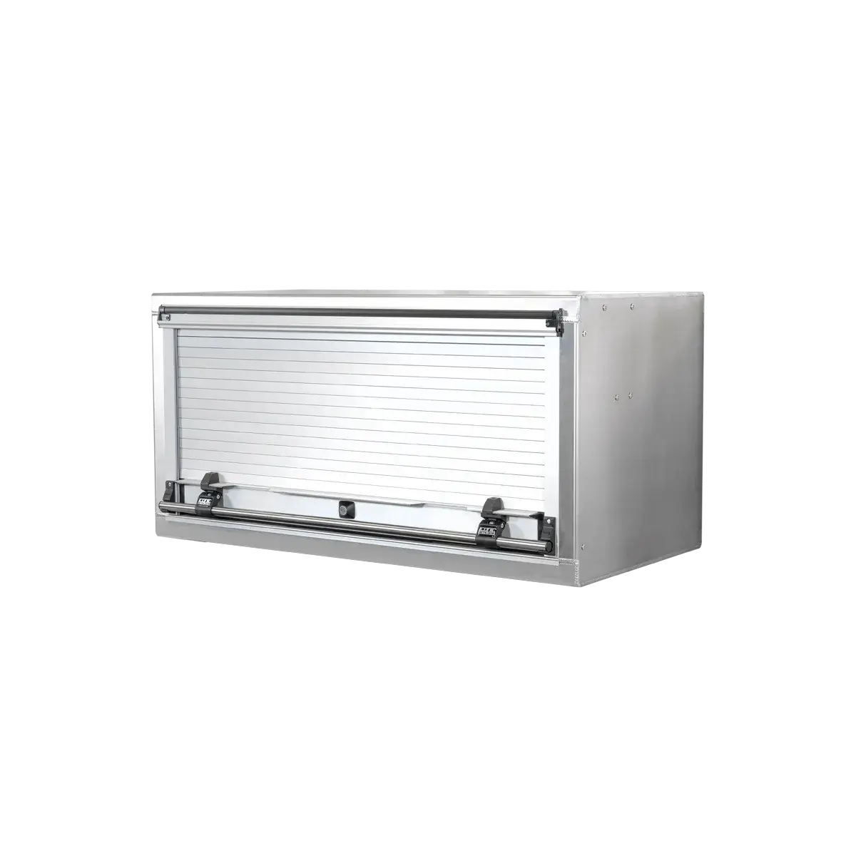 Accessory Roll-Up Door Toolbox, Smooth Aluminum 48" Width x 24" Height x 24" Depth