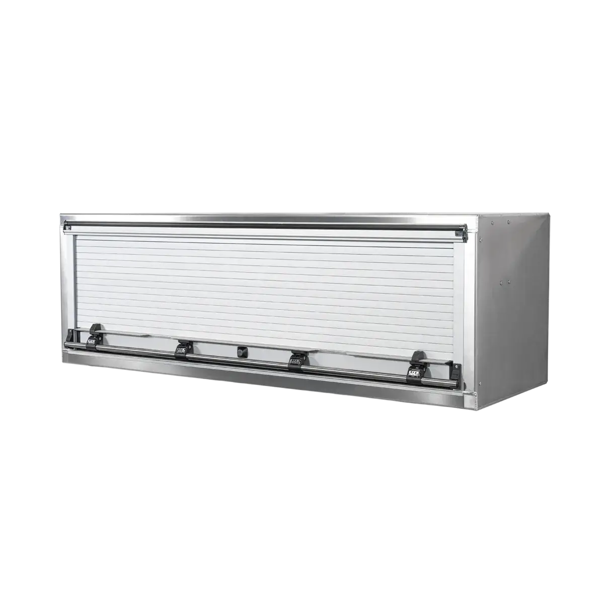 Accessory Roll-Up Door Toolbox, Smooth Aluminum 72" Width x 24" Height x 24" Depth