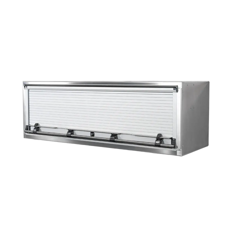 Accessory Roll-Up Door Toolbox, Smooth Aluminum 72" Width x 24" Height x 24" Depth