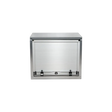 Accessory Roll-Up Door Toolbox, Smooth Aluminum 36" Width x 24" Height x 24" Depth