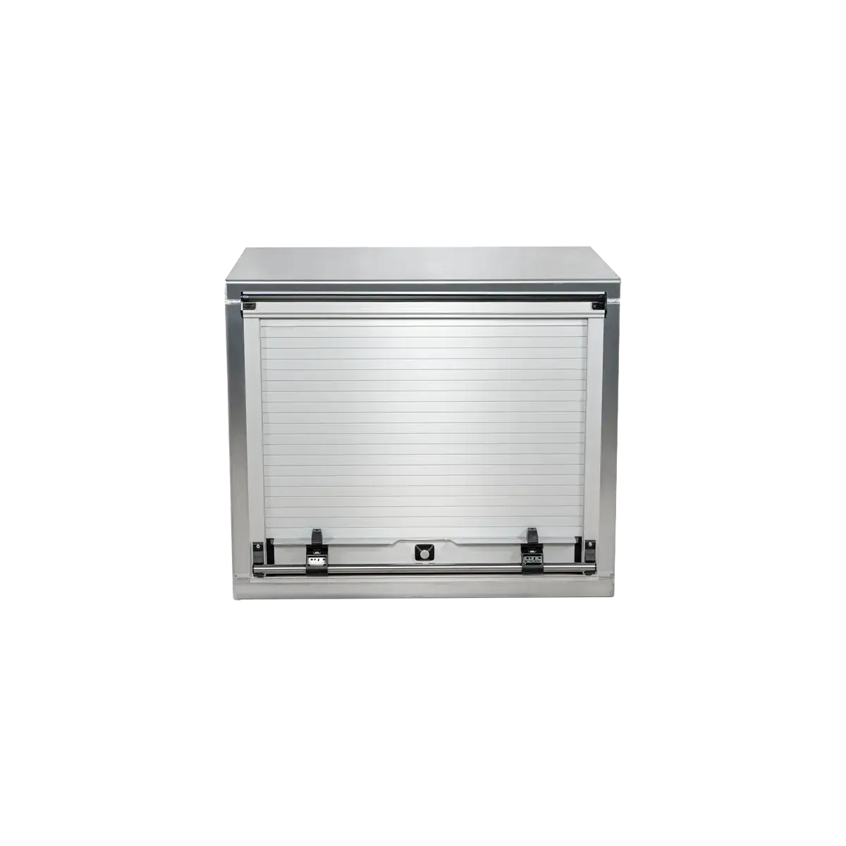 Accessory Roll-Up Door Toolbox, Smooth Aluminum 36" Width x 24" Height x 24" Depth