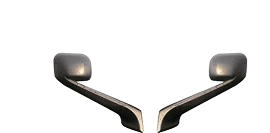 Freightliner Cascadia AMR Hood Mirror Assembly Passenger Side Black 2018 and Newer