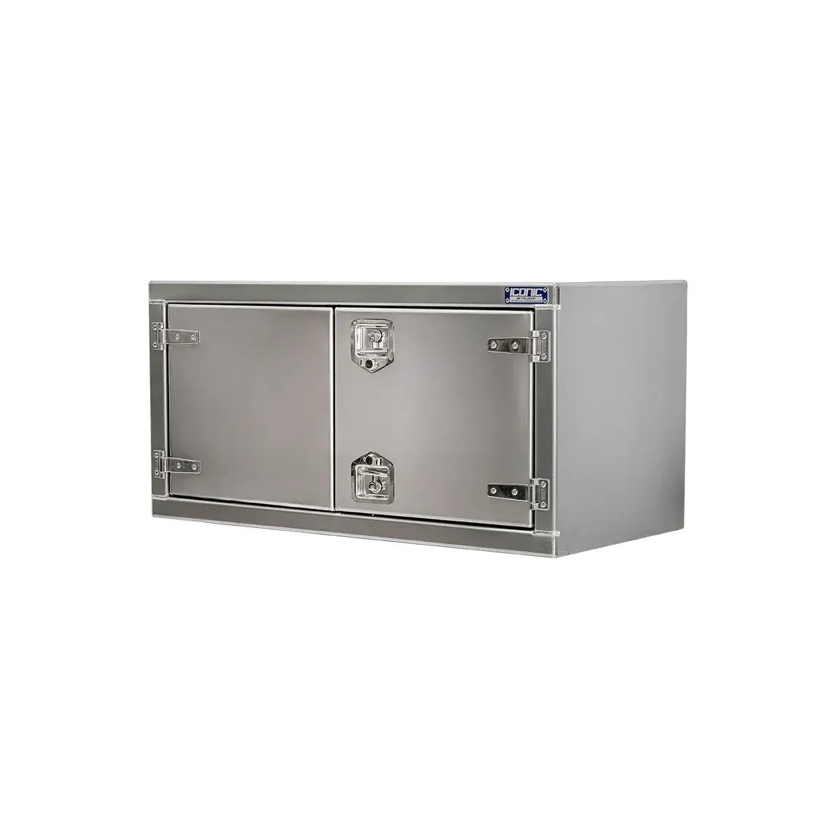 Standard T-Handle Box Aluminum Smooth Dual Barn Door 48" Width x 24" Height x 24" Depth
