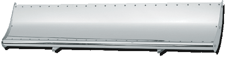 HOOD WING,POWER STYLE,UNIVERSAL FIT EXCEPT KW,TOP OF GRILLE CROWN,STAINLESS STEEL