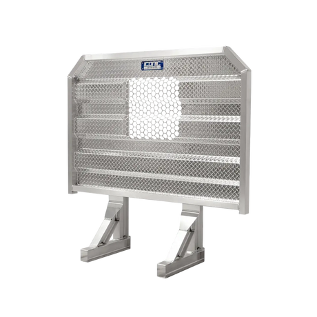 Cab Rack 70" Wide Std. Flat Headache Rack x 68" High, w/ E-Z View Window 70" Width x 68" Height