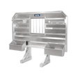 Cab Rack 86" Wide Std. Flat Headache Rack x 68" High, w/ Jail Bar Window, Split Trays & (2) Chain Hangers 86" Width x 68" Height