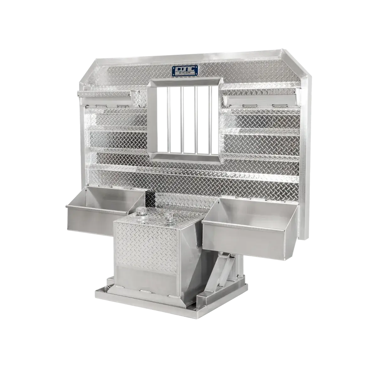 Cab Rack 76" Headache Rack Combo - 50Gallon 76" Width x 68" Height