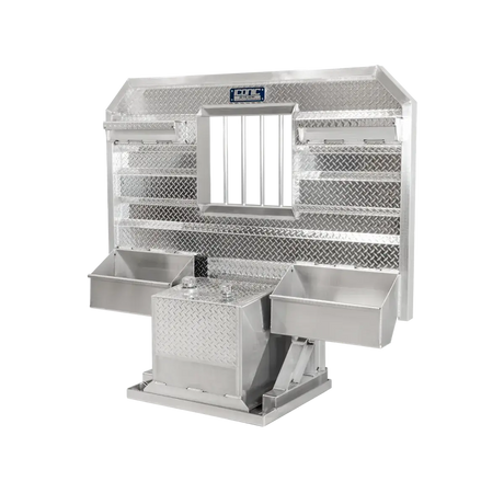 Cab Rack 76" Headache Rack Combo - 50Gallon 76" Width x 68" Height