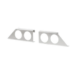 Standard Toolbox Load Light Box, Smooth, (2) 4" Round Holes, Sold in pairs, shipped loose 16" Width x 1.92" Height x 6" Depth