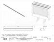 Accessory Piece Tarp Tray, Fits Roll-Up racks, must be installed in factory