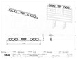 Cab Rack Light Bar - 76" STD. Flat Headache Rack - c/w Lights and wiring harness