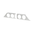 Standard Toolbox Load Light Box, Checkerplate, (2) 4" Round Holes, Sold in pairs, shipped loose 16" Width x 1.92" Height x 6" Depth