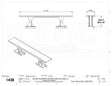 Light Bar 51.5" x 8" Strobe Light Bar (Height Range: 3" to 25" as per customer requirements)