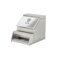 Step Box Boot Box 22" Step box w/Aluminum Checkerplate lid *recommended used with P/N 1900 for mounting 22" Width x 25.13" Height x 29.5" Depth