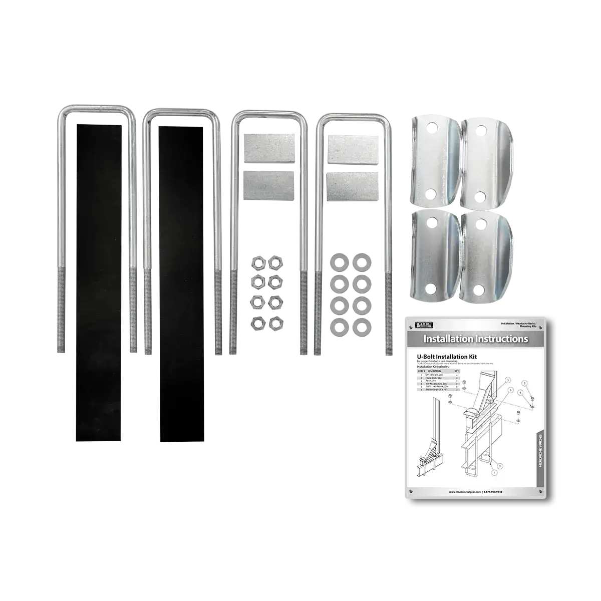 Mounting Bracket 17" U-Bolt Mounting Kit 17" Width