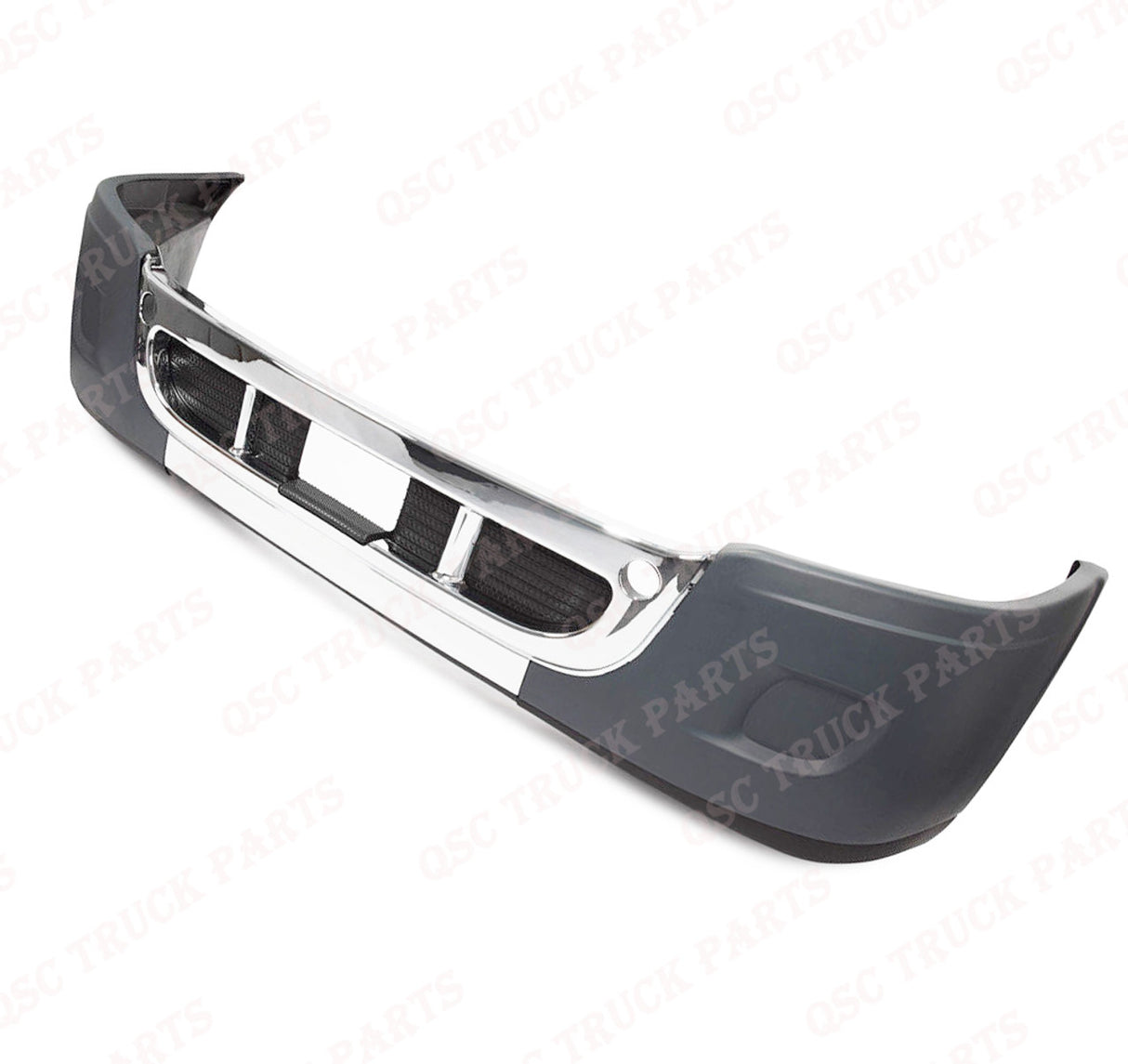 Aftermarket Replacement Bumper Chrome With Hole For 08-17 Freightliner Cascadia 