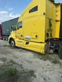 Kenworth T680 Driver LH Rear Fairing End Cap 2013 Yellow Used - donor truck driver side view; listed part only