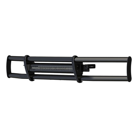 Grille Guard with LED Light Bar MileStone Black Stainless 207700
