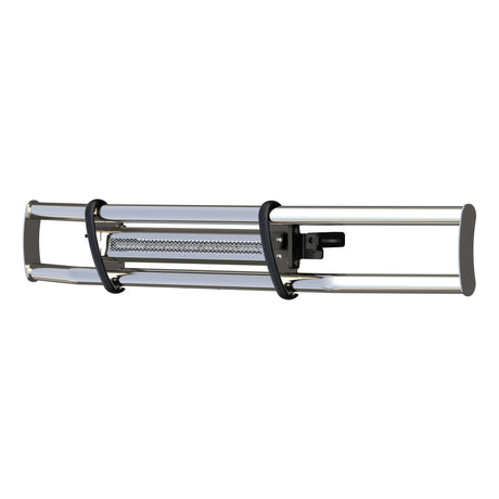 Grille Guard with LED Light Bar MileStone Polished Stainless 207705